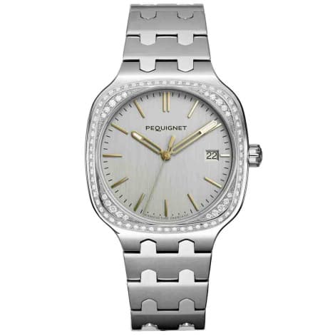 Pequignet Montre Pequignet Manufacture Concorde 84 Diamants - 40mm Automatique Cadran Argent - 9040339/1