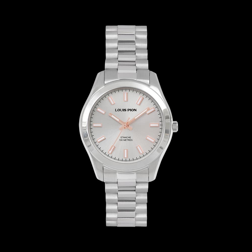 Louis Pion Montre quartz Femme Adrienne Blanc
