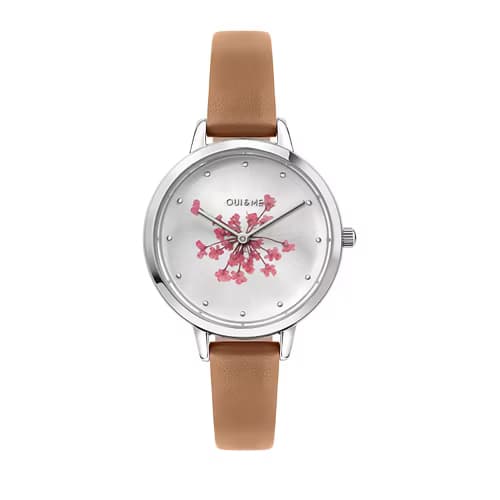 Oui & Me Montre Femme OUI&ME FLEURETTE en Cuir Marron