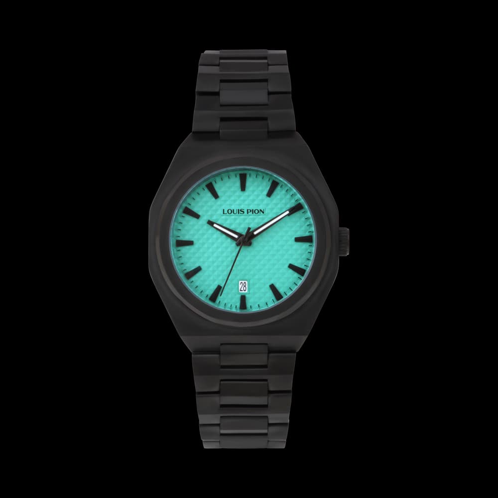 Louis Pion Montre quartz Homme Eric Turquoise