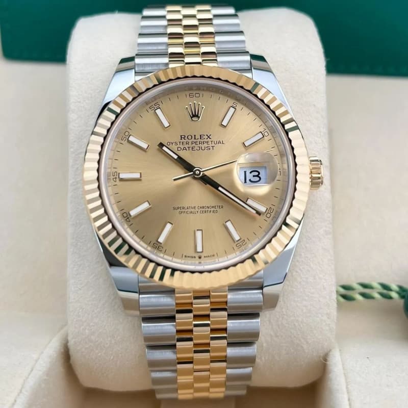 Rolex Datejust 41 — cadran champagne