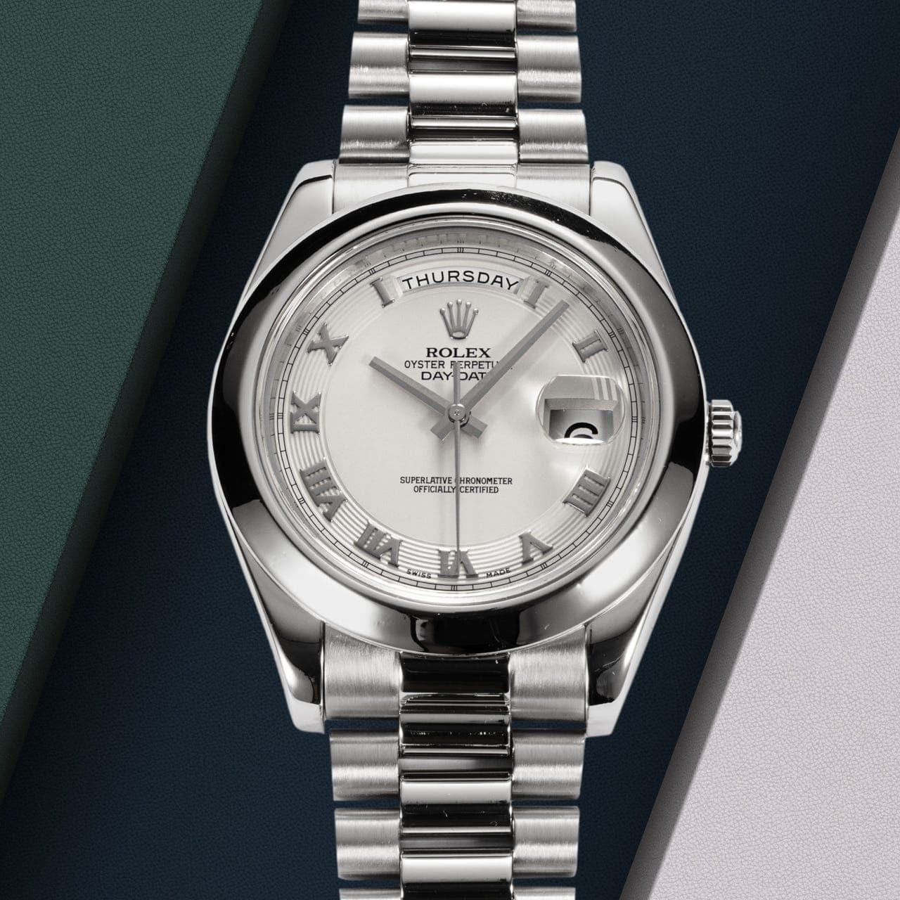 Rolex Day-Date II — platine