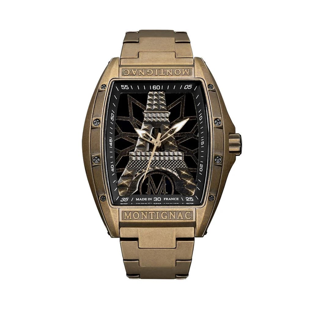 Montignac Montre Montignac Tonneau Noir