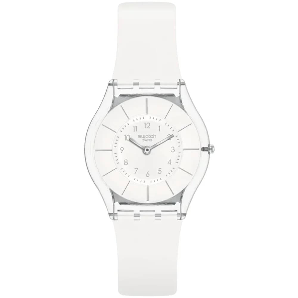 Swatch Montre Swatch Skin Classic Biosourced en Plastique Blanc
