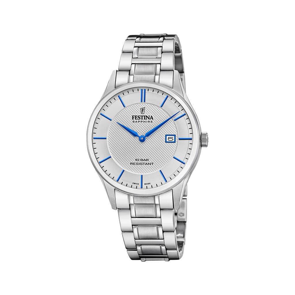 Festina Swiss Made Montre Festina Swiss Made 40 Argenté