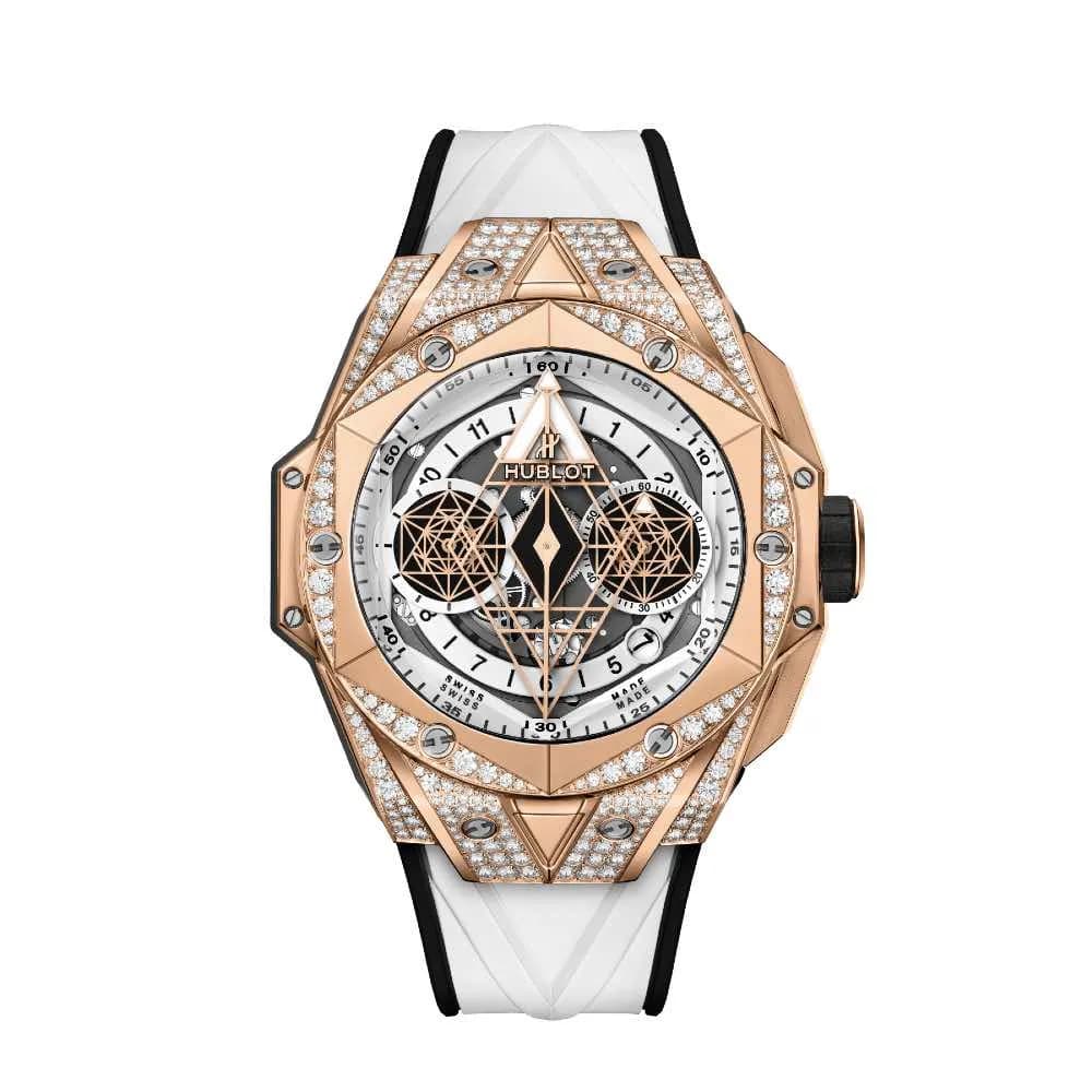 Hublot Sang Bleu II King Gold White Pavé