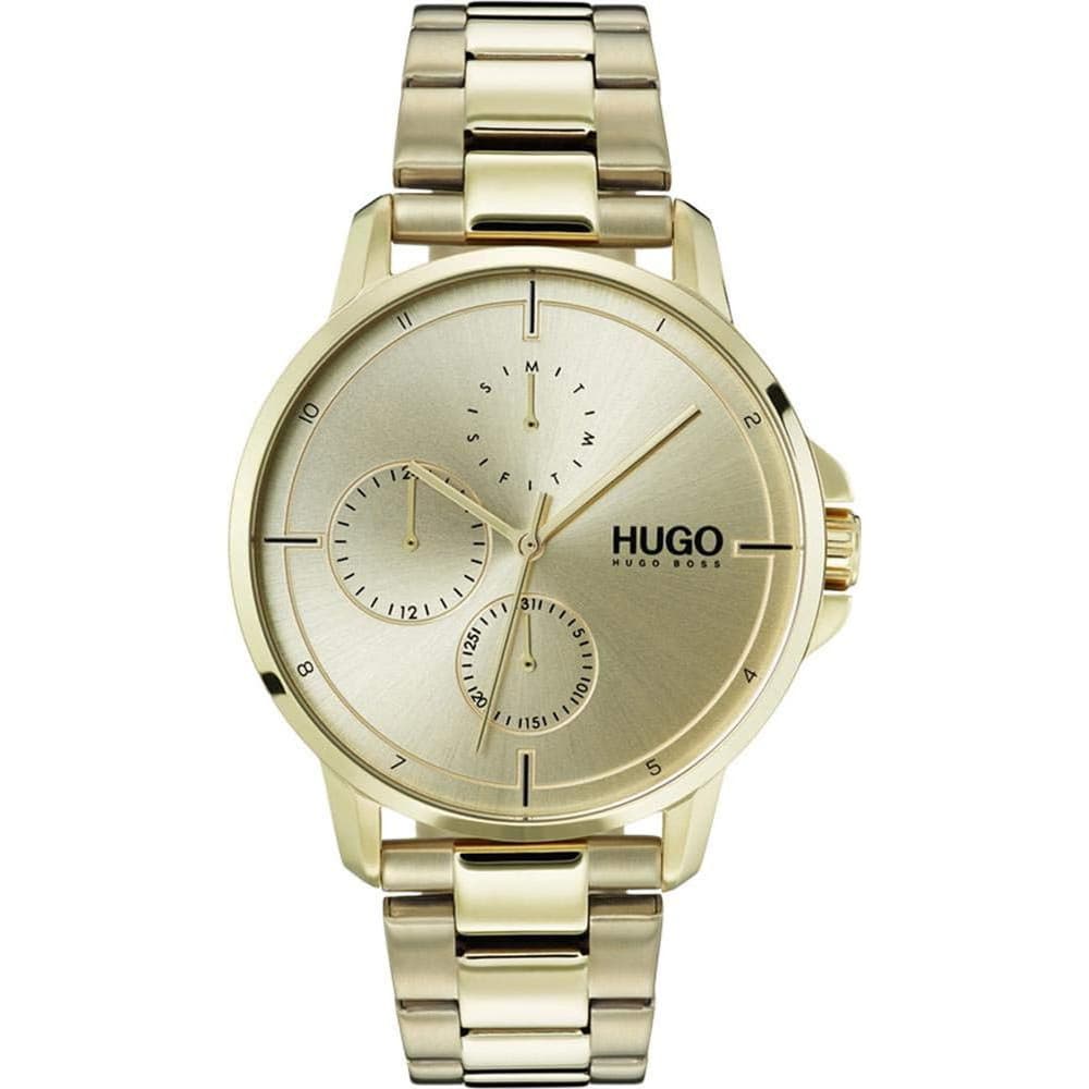 Hugo Montre Hugo en Acier Doré Jaune