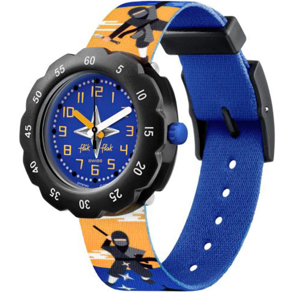 Flik Flak Montre Flik Flak Collection Tales From the World en Biosource Bleu