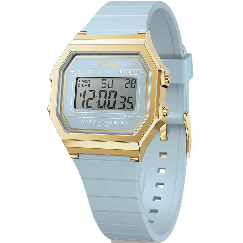 Ice Watch Montre Ice Watch Collection Ice Digit Retro en Silicone Bleu