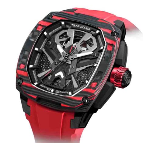 Tsar Bomba Montre tsar Bomba - Dark Matter 3 - Automatique - Rouge - TB8603-02