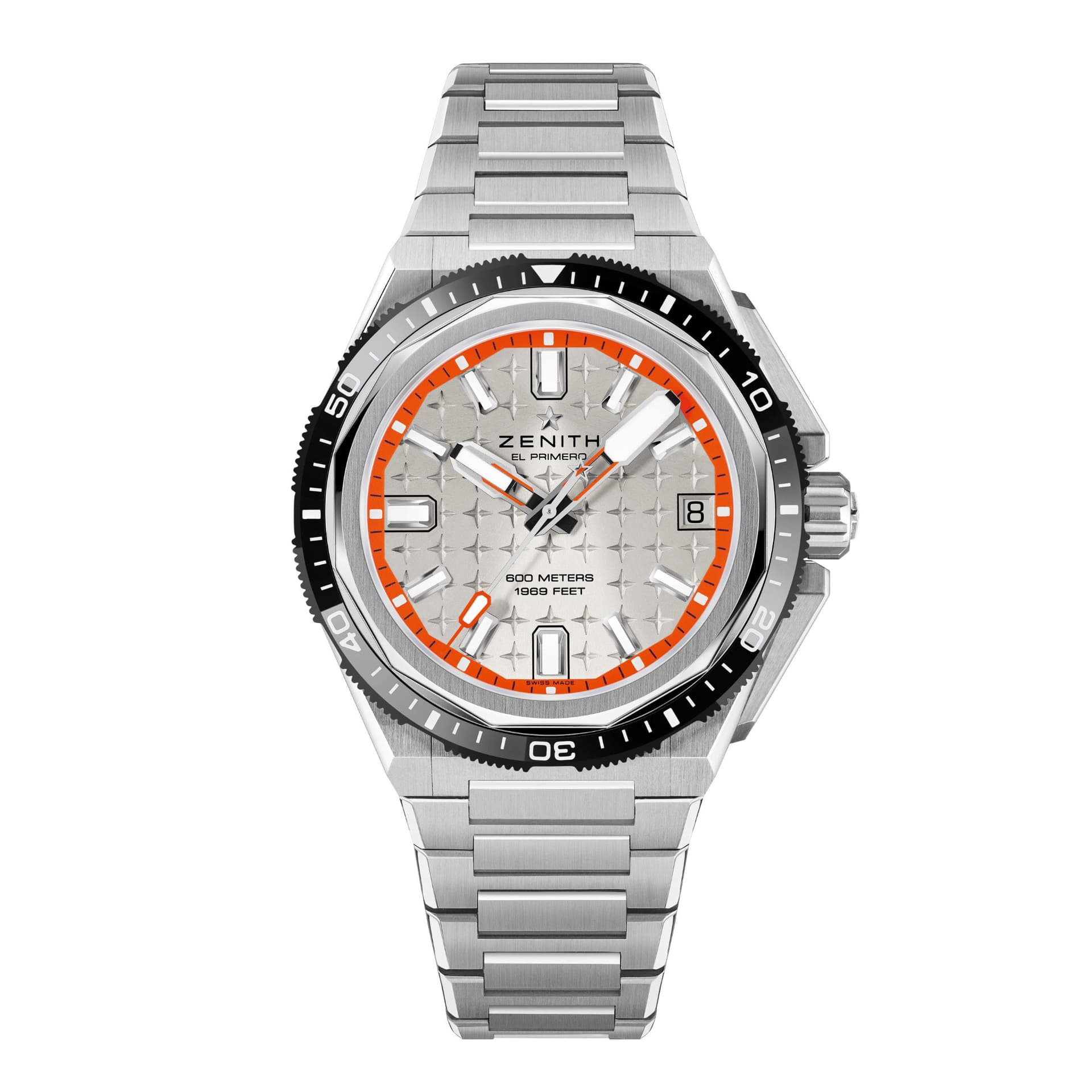 Zenith Montre Zenith Defy Extreme Diver El-Primero automatique cadran argenté bracelet titane 42,5 mm