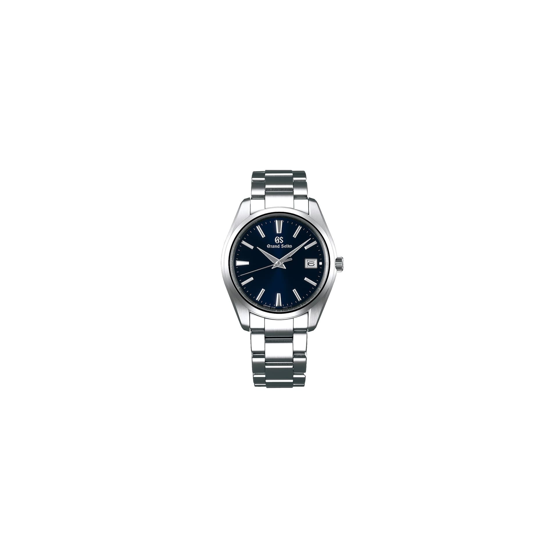 Grand Seiko Montre Grand Seiko Heritage quartz cadran bleu bracelet acier 3 maillons 40 mm