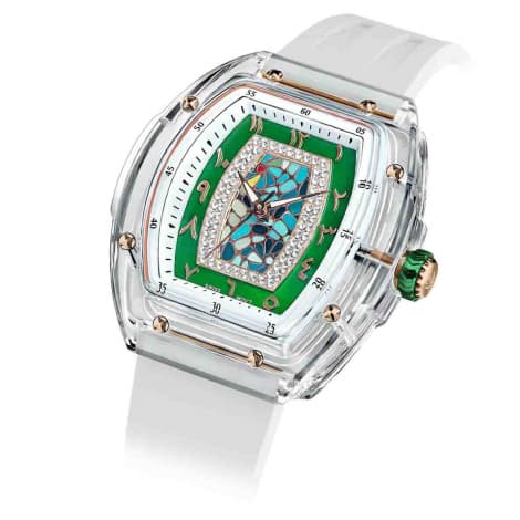 Tsar Bomba Montre Tsar Bomba - Nucleus Series II - FKM Blanc & Vert Arabe - TB8219LA02