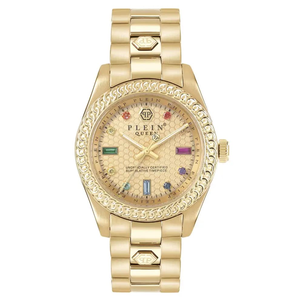 Philipp Plein Montre quartz Femme Queen Doré