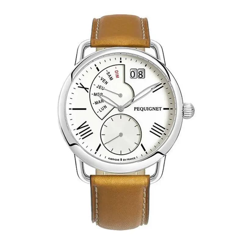 Pequignet Montre Equus 8350433 Cuir Gold