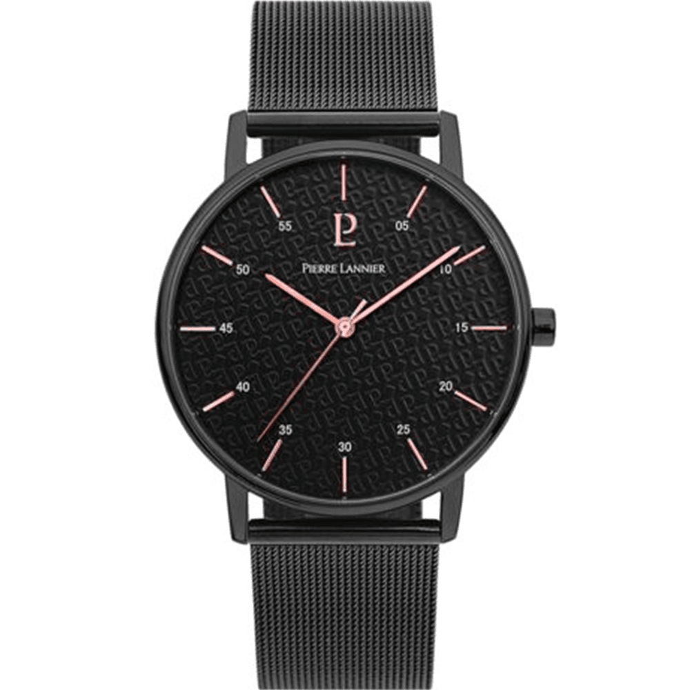 Pierre Lannier Montre Pierre Lannier en Acier Noir