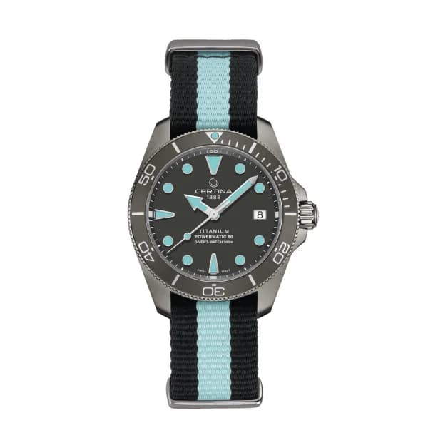Certina Montre Certina DS Action Diver 38mm Powermatic 80 Automatique Cadran Gris
