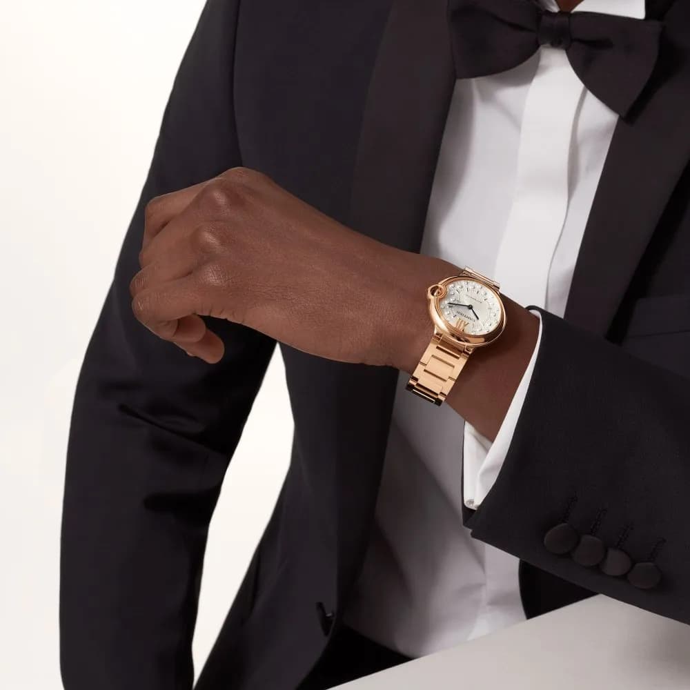 Cartier Ballon Bleu 36 — cadran argenté