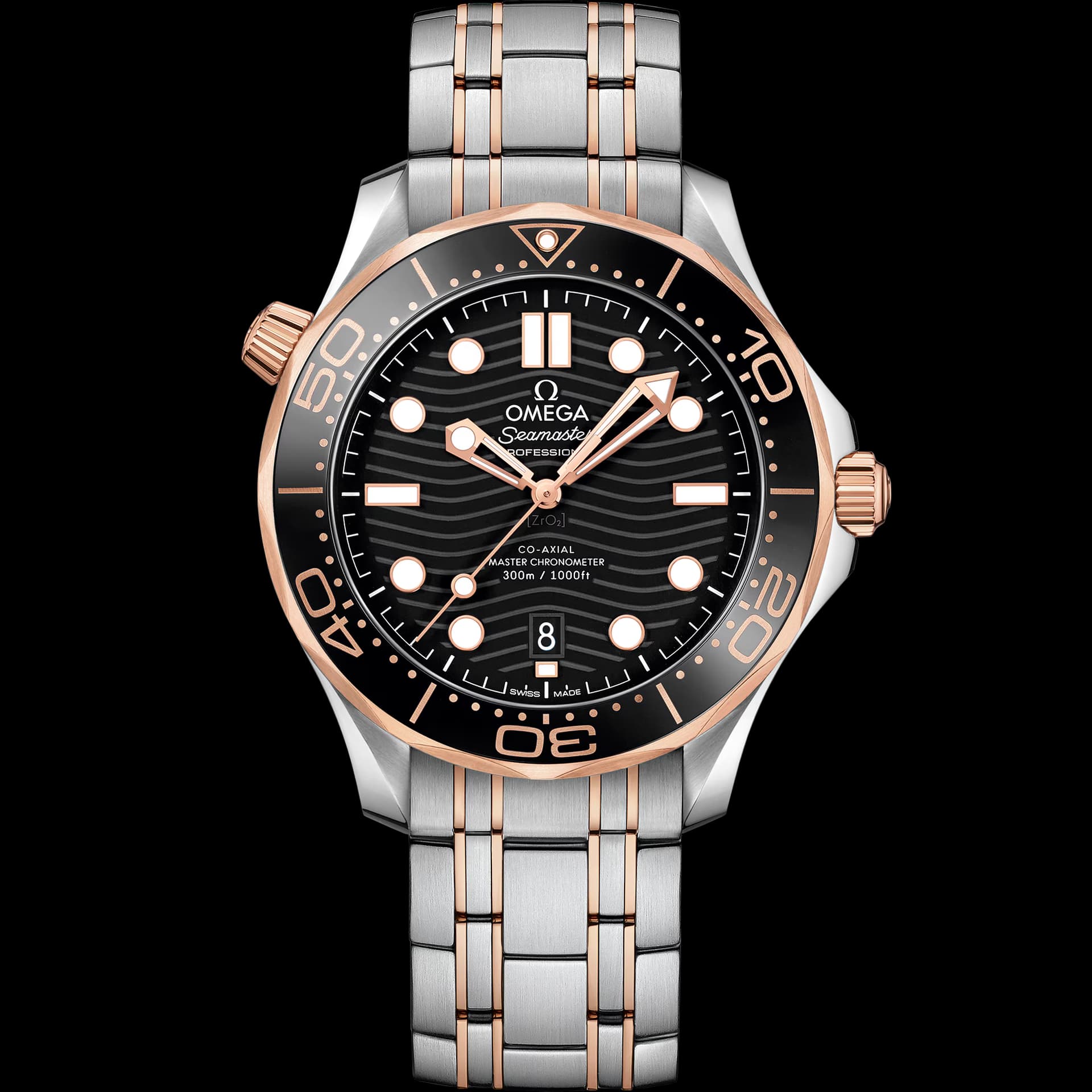 Omega Seamaster 42 mm, acier - or « Sedna™ » sur acier - or « Sedna™ »