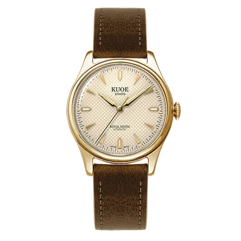 Kuoe Kyoto Montre Royal Smith 90-006 Gold Case Ivory Dial