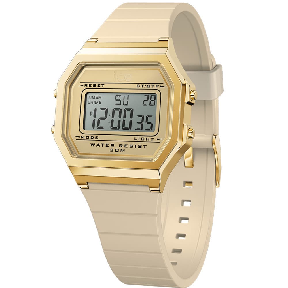 Ice Watch Montre Ice Watch Collection Ice Digit Retro en Silicone Nude