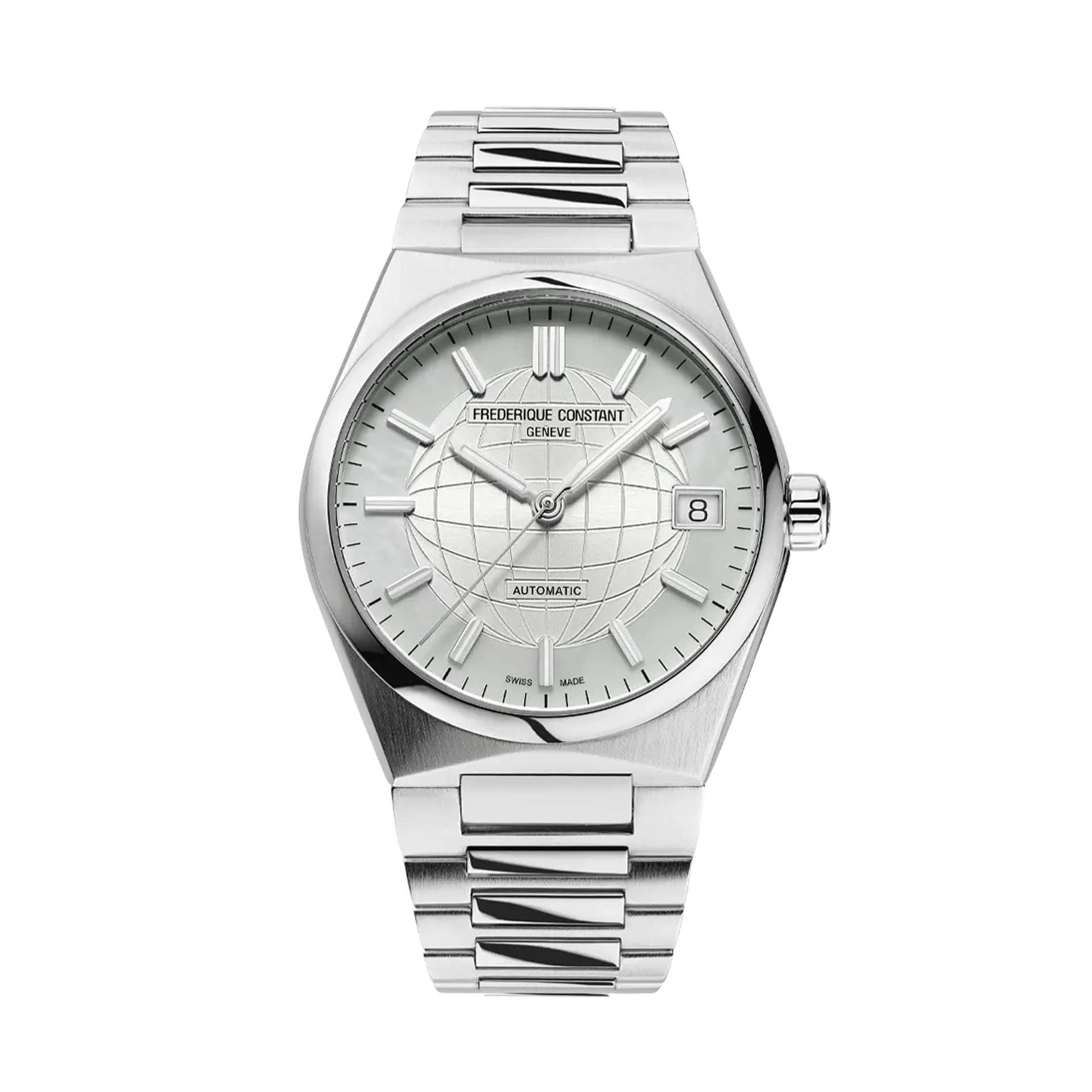 Frédérique Constant Montre Frédérique Constant Highlife Ladies automatique cadran blanc bracelet acier 34 mm
