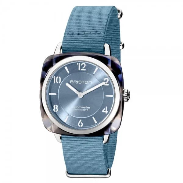 Briston Montre Briston Clubmaster Chic Acétate Bleu Glacier