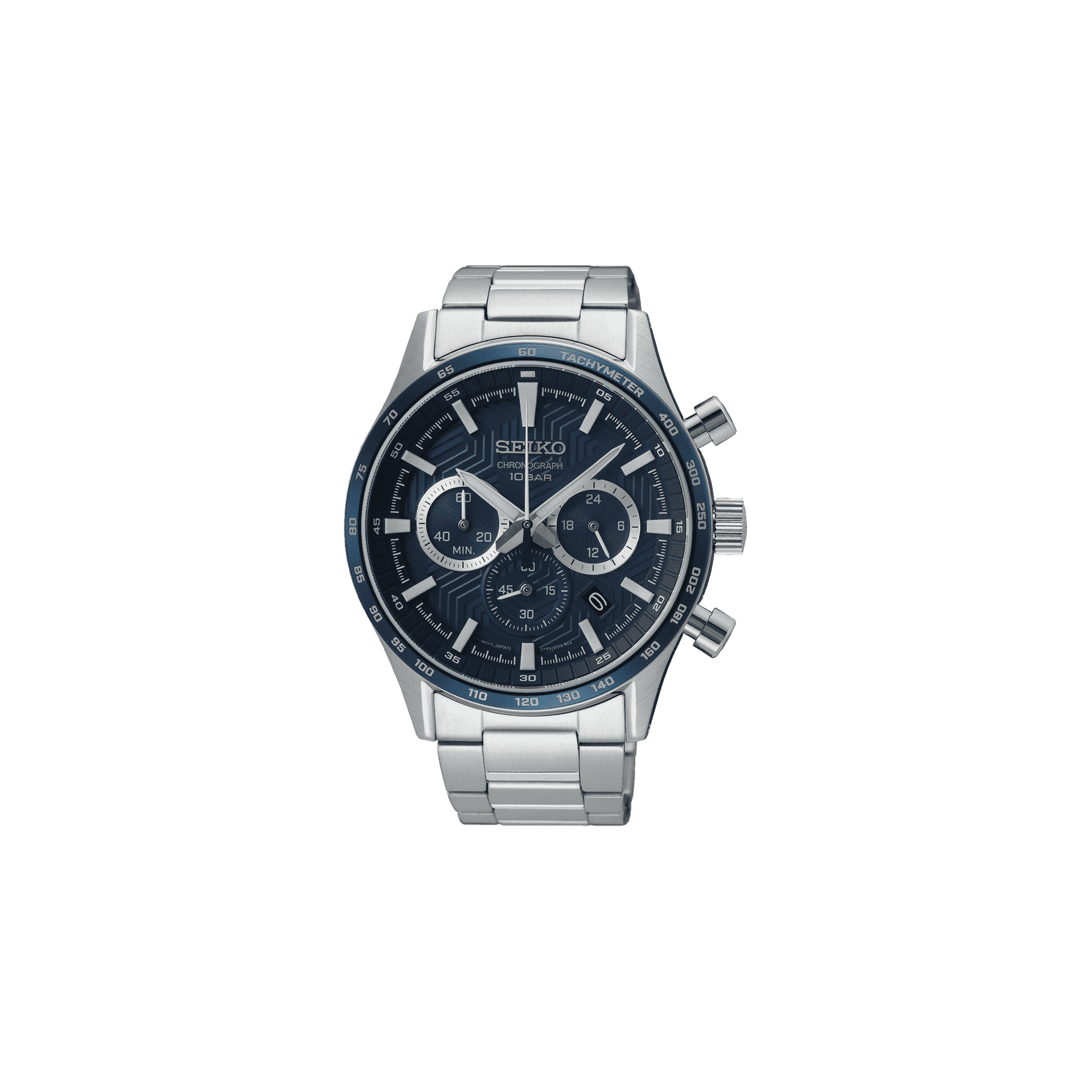 Seiko Sport — cadran bleu 43 mm