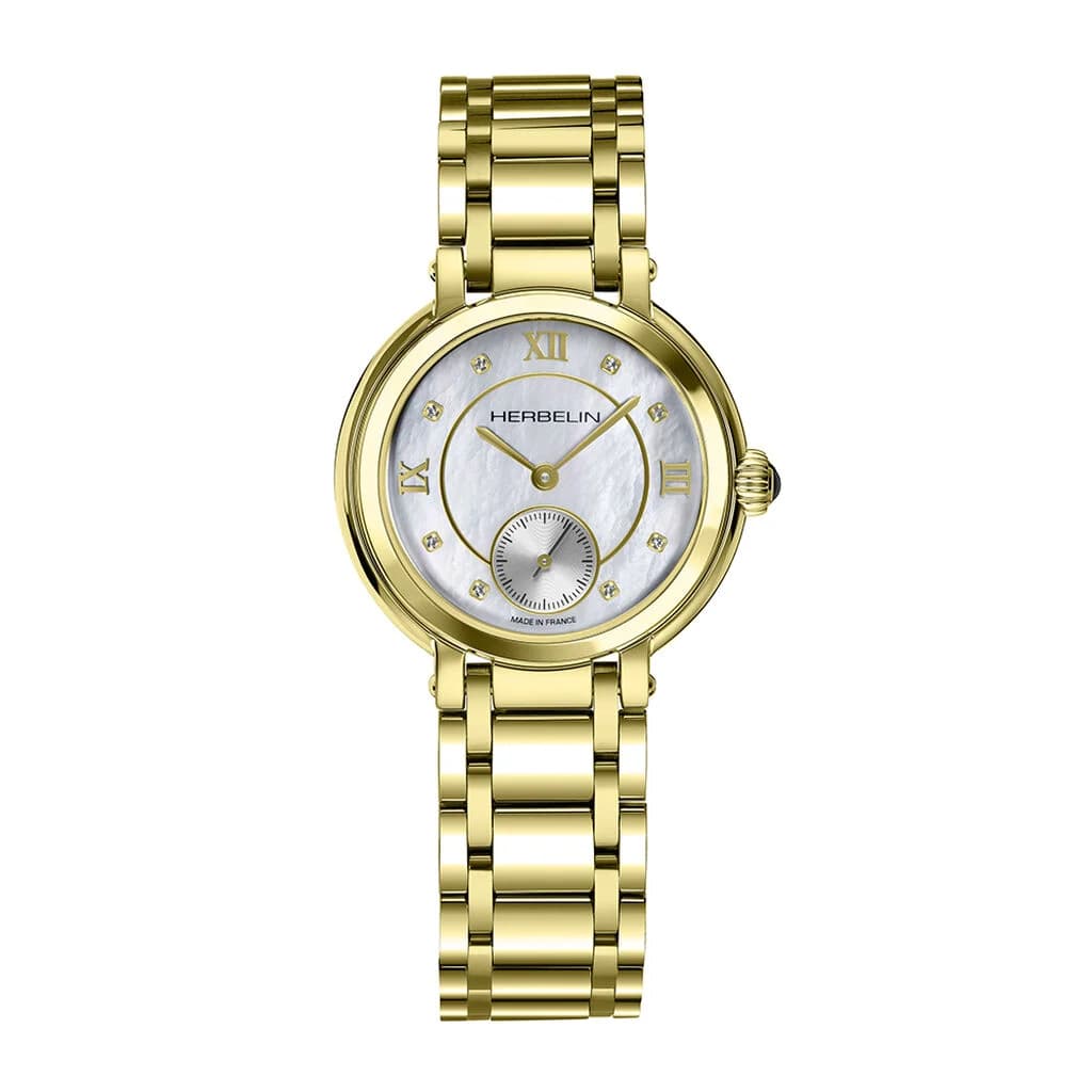 Michel Herbelin Montre Herbelin Galet Nacre Blanche