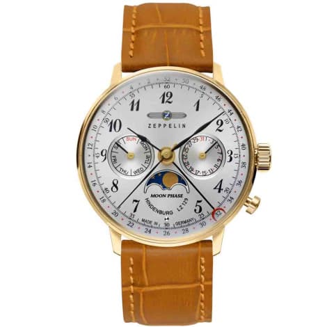 Zeppelin Montre Zeppelin LZ 129 Hindenburg Moonphase Ladies Quartz Cadran Argent - 70391