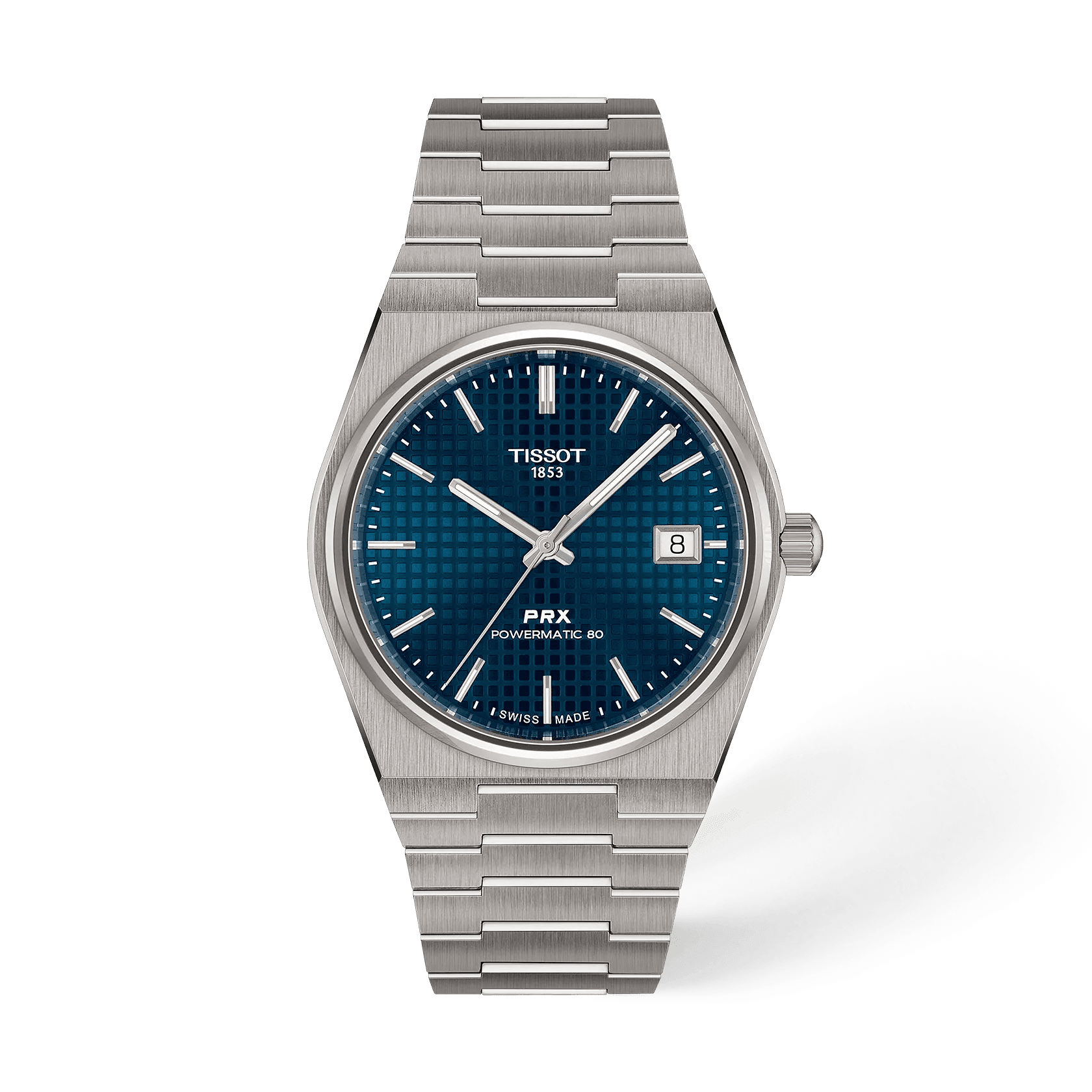 Tissot PRX Titane 38 mm — cadran bleu