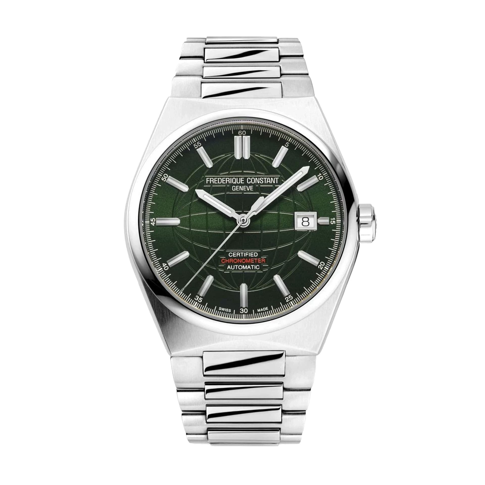 Frédérique Constant Montre Frédérique Constant Highlife automatique COSC cadran vert bracelet acier 39 mm