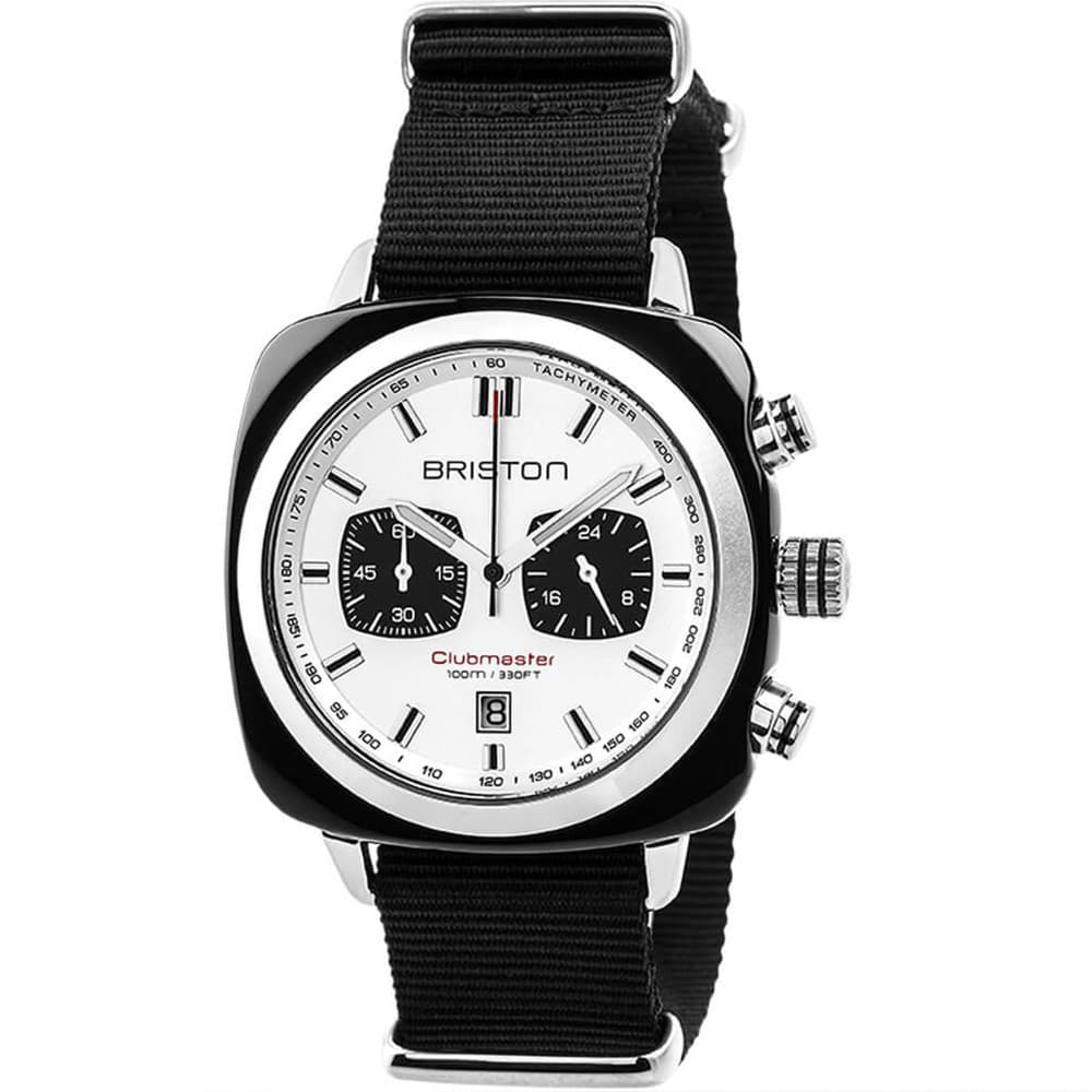 Briston Montre Briston Collection Clubmaster Sport en Nato Nylon Noir