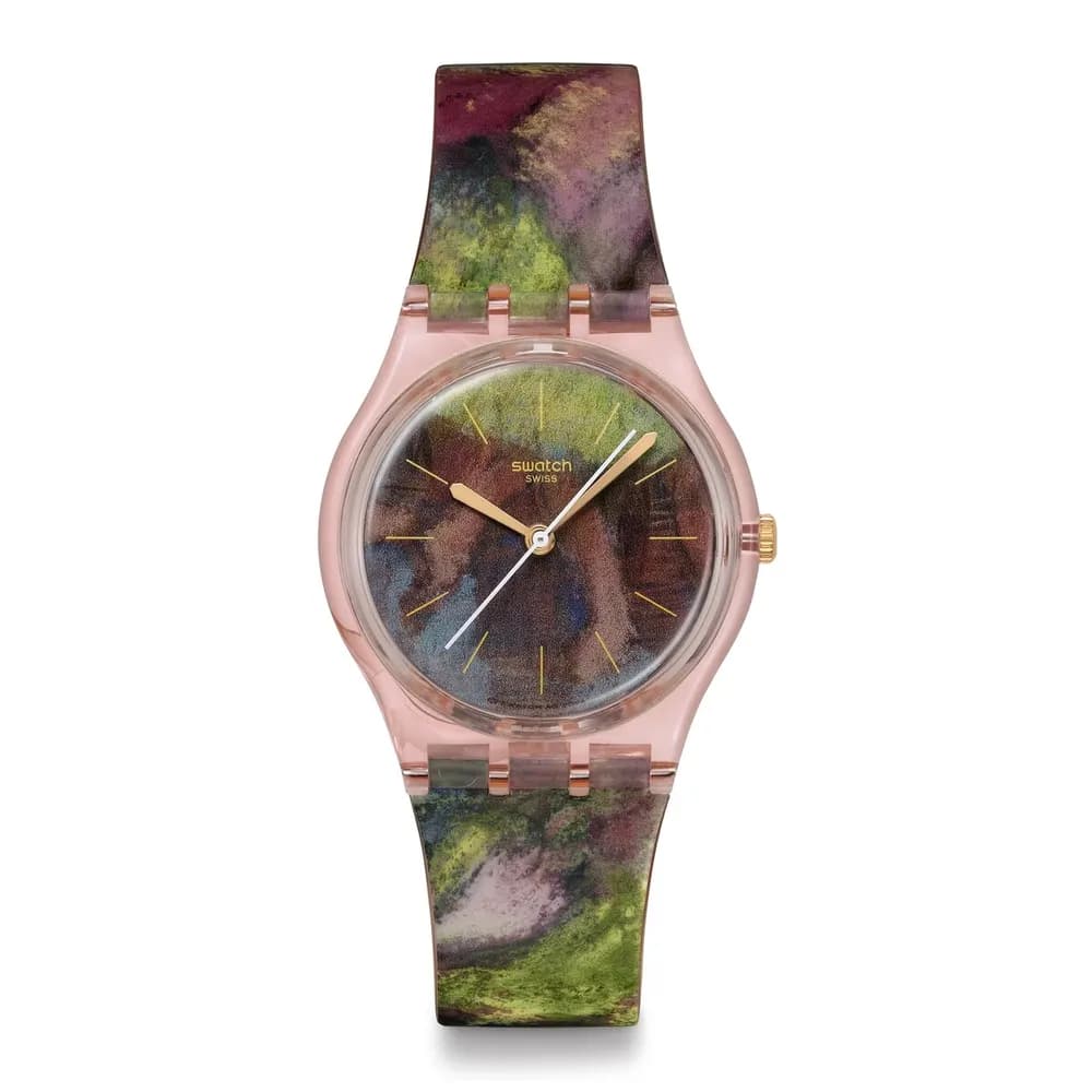 Swatch x Guggenheim — boîtier rose