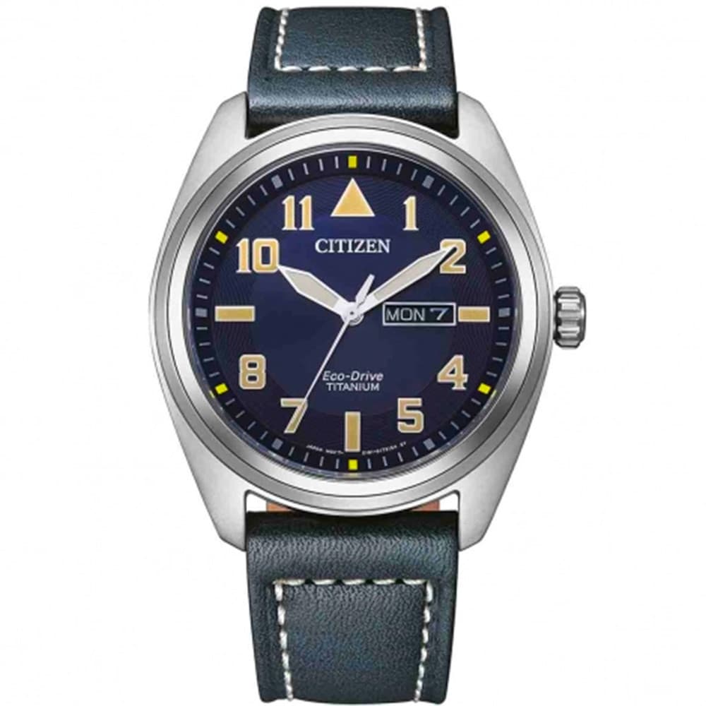 Citizen Montre Solaire Citizen Collection Promaster Marine en Cuir Bleu