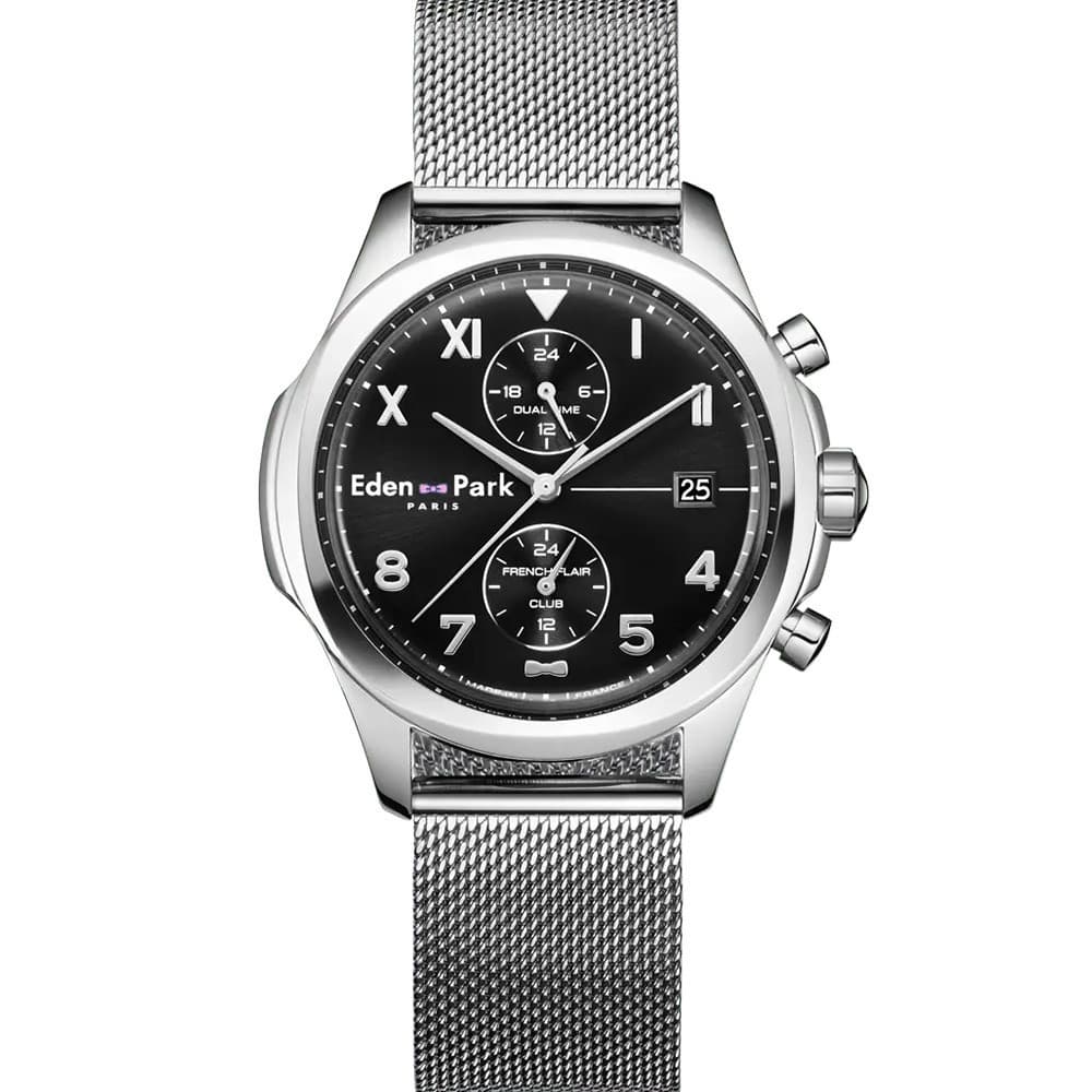 Eden Park Montre Eden Park Collection Club en Acier Argenté