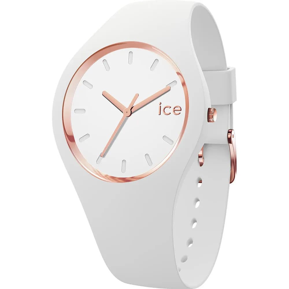 Ice Watch Montre Ice Watch Collection Ice Glam en Silicone Blanc