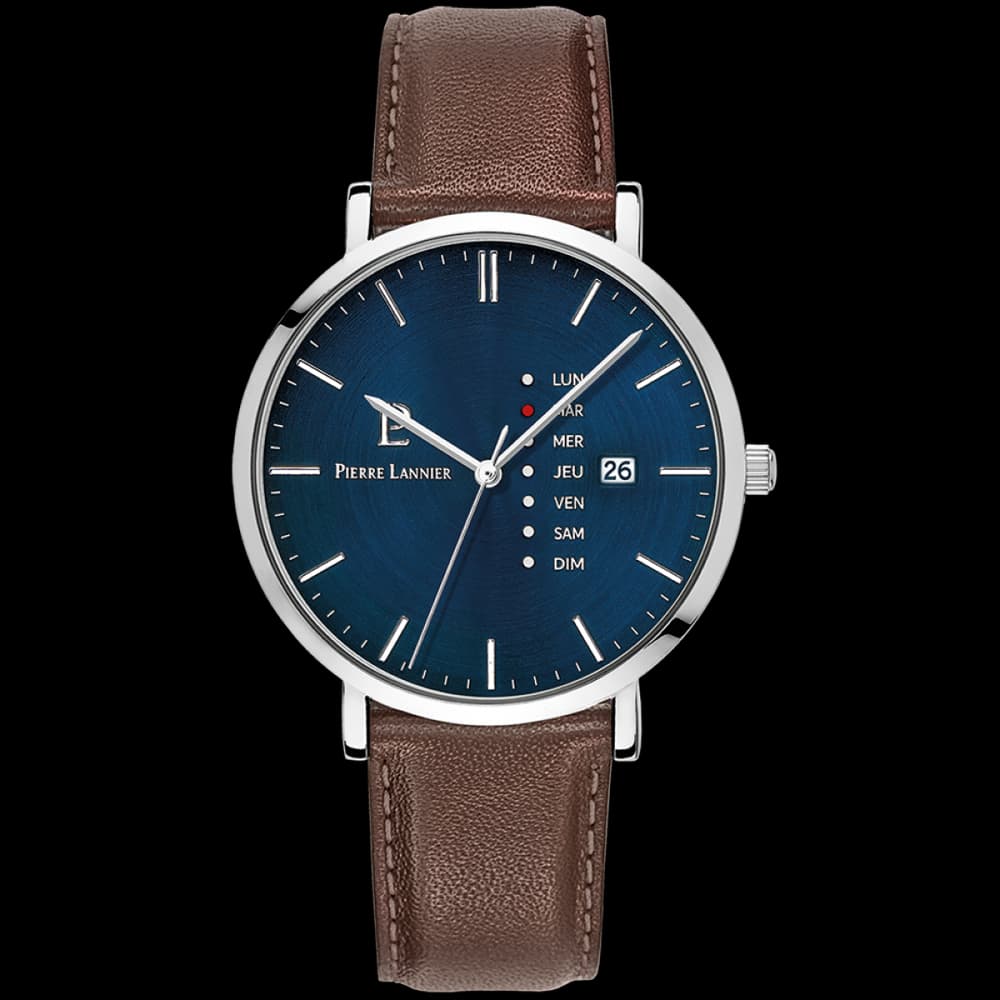 Pierre Lannier Montre quartz Homme Data Bleu