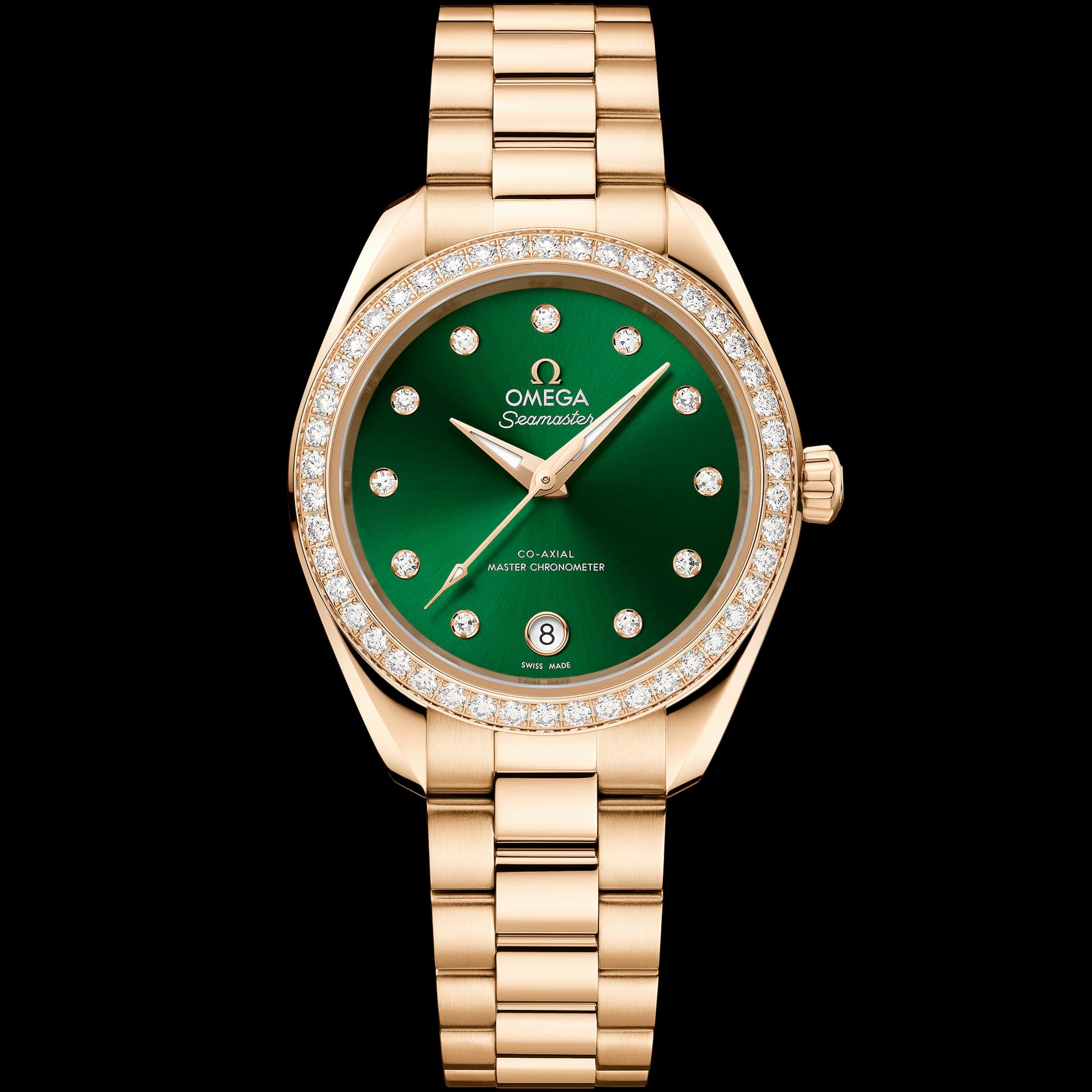 Omega Seamaster 30 mm, or Moonshine™ sur or Moonshine™