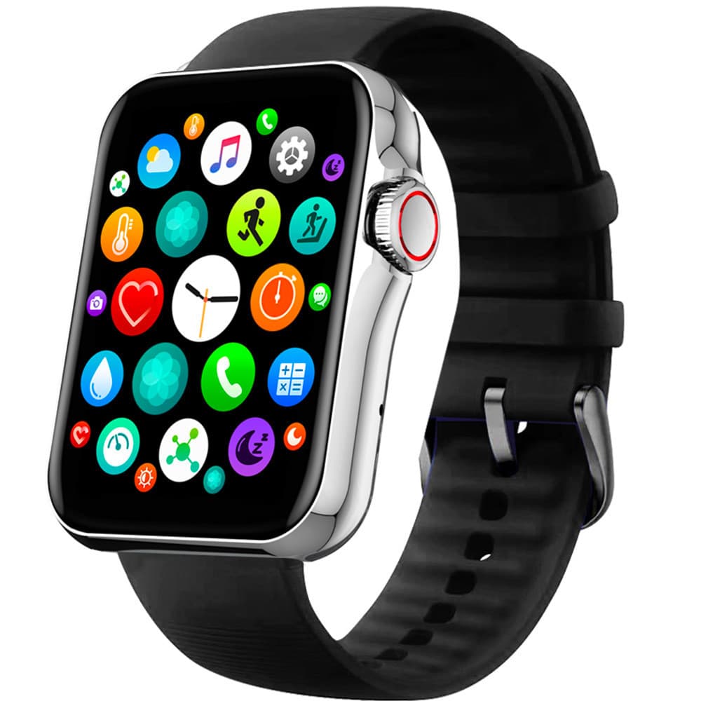 Smarty Montre Connectée Smarty Collection New Standing en Silicone Noir