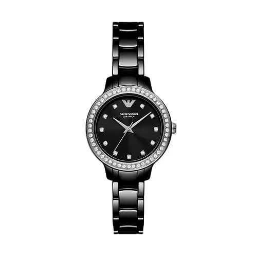 Emporio Armani Montre Analogique Femme Emporio Armani Céramique Noir AR70008