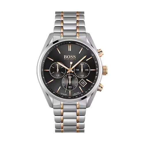 Hugo Boss Montre Homme BOSS BLACK SPORT LUX en Acier Bicolore