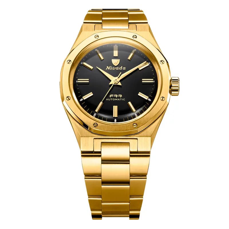 Nivada Grenchen Montre F77 Mark II Gold 68028A77
