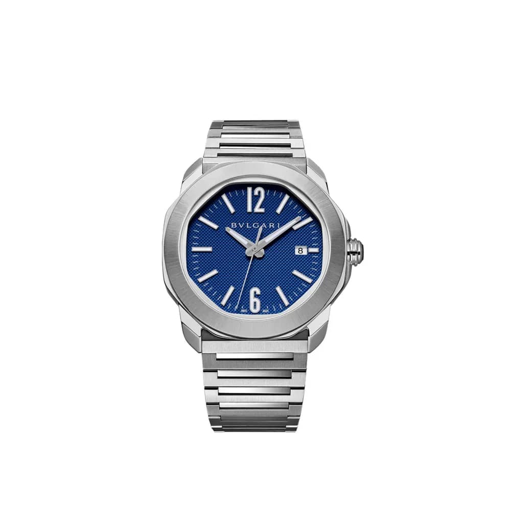 Bulgari Montre automatique Mixte Octo Bleu