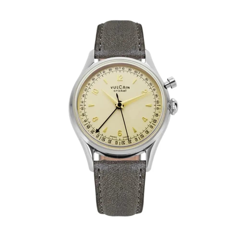 Vulcain Cricket Tradition 36 Mm Eggshell