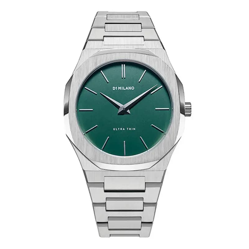 D1 Milano Montre D1 Milano Ultra Thin Moss Quartz - 40 mm- Cadran Kaki - UTBJ06