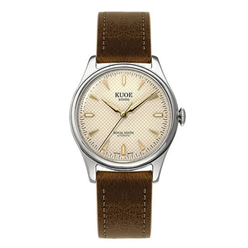 Kuoe Kyoto Montre Royal Smith 90-006 Silver Case Ivory Dial