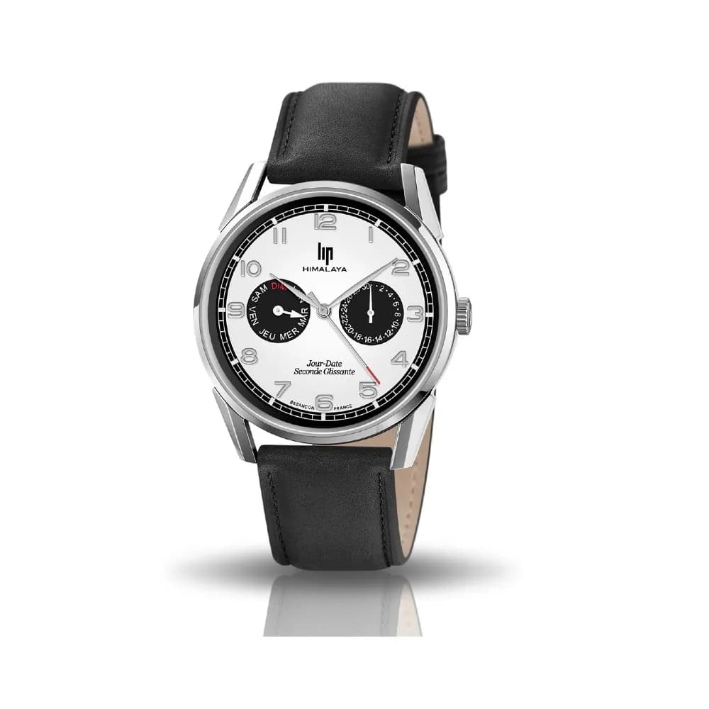 Lip Montre Lip Himalya - Homme - cadran Blanc- 40 mm - Acier inoxydable - 671673
