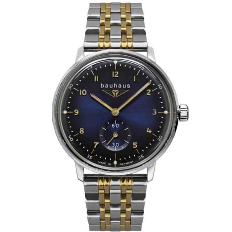 Bauhaus Montre Bauhaus Dessau Ladies Quartz Cadran Bleu nuit Bracelet Acier et PVD Doré - 2037M3