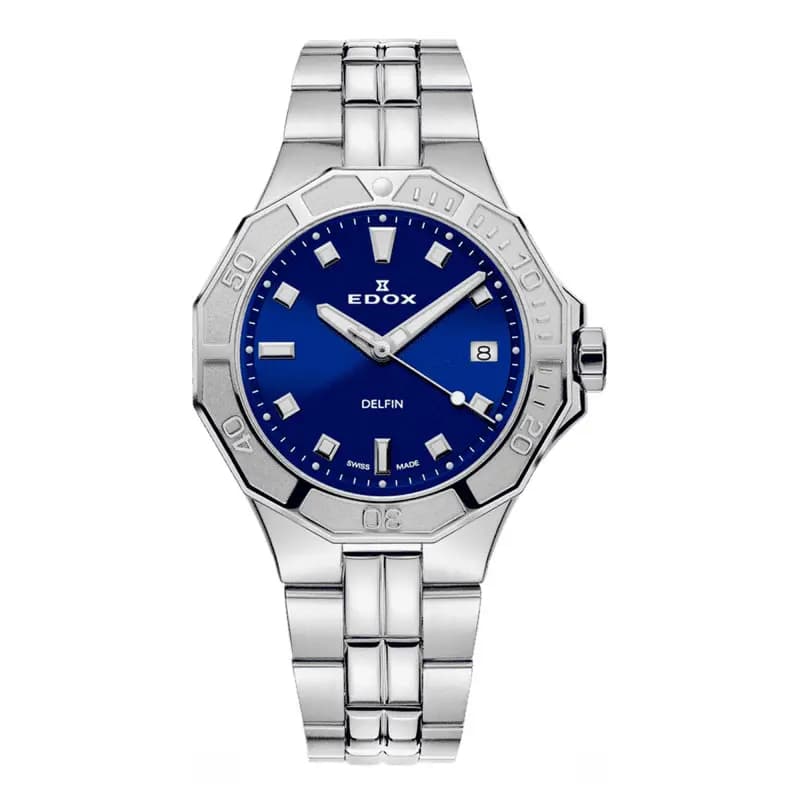 Edox Montre femme Delfin Diver Date Lady 53020-3M-BUN